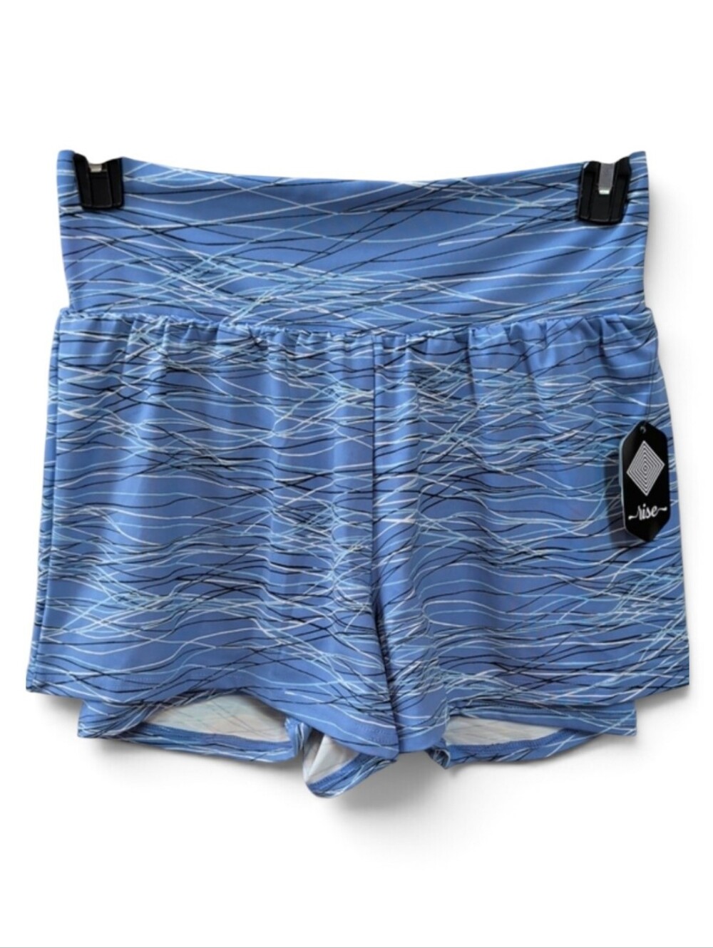 Rise,By Lularoe, Lapis Blue Striped Tennis / Golf Skort. Large NWT